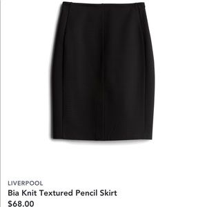 Black pencil skirt